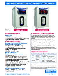 Thumbnail of document Data Sheet - PDS178 Watchdog Scanner Temperature & Process System